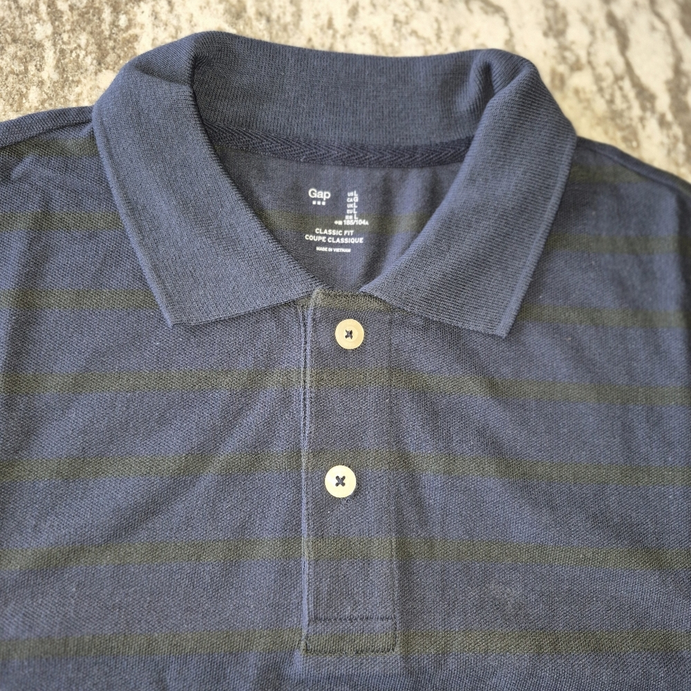 Gap Men's Classic Fit Pique Polo Shirt Size Large NEW